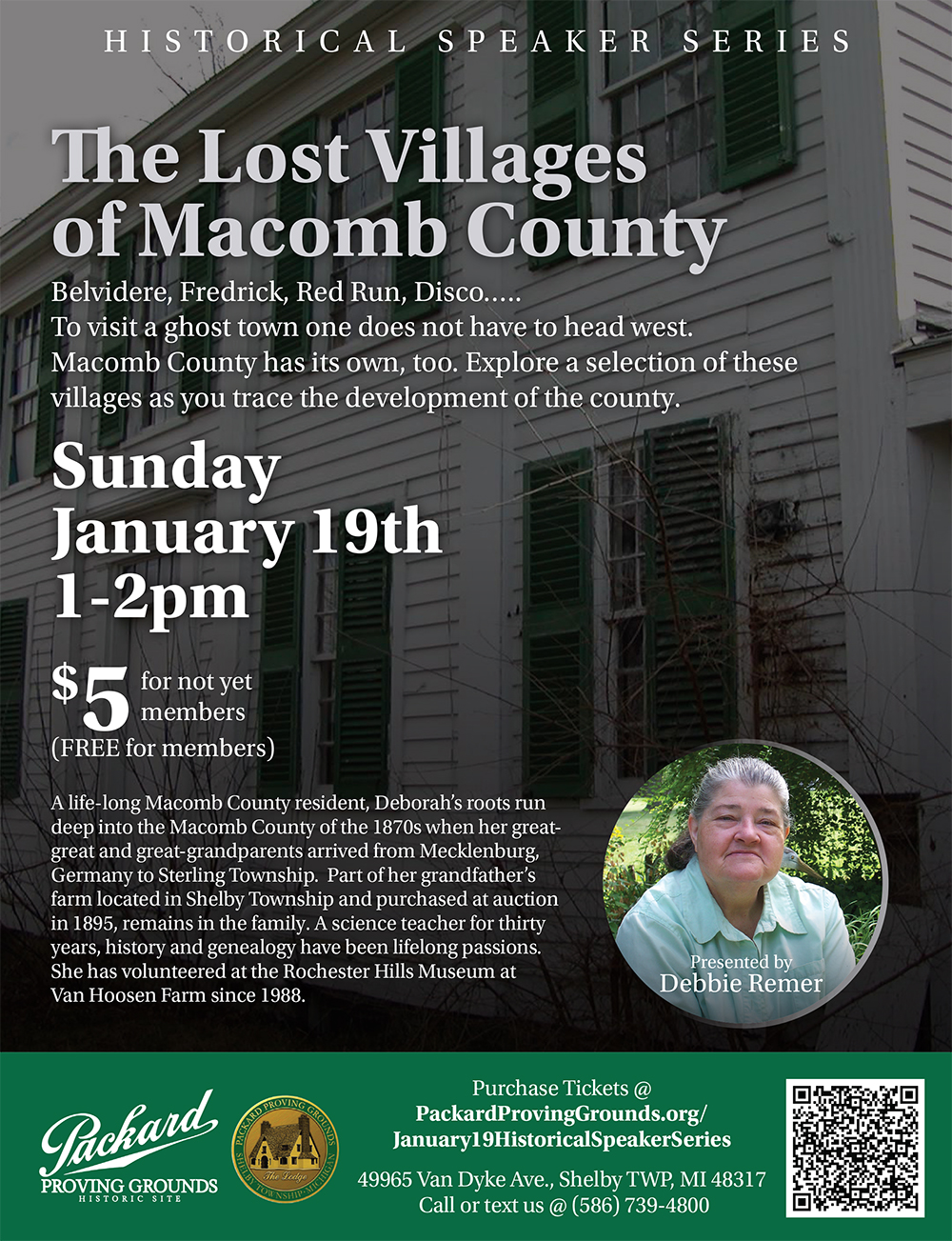 Historical Speaker Series The Lost Villages of County