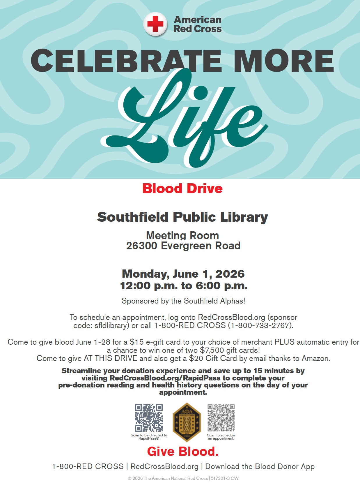 Southfield Alphas to Host Community Blood Drive at Southfield